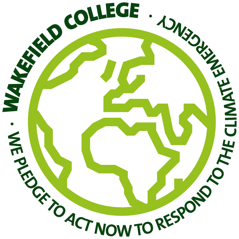 Sustainability at Wakefield College logo