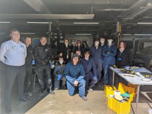Our Automotive Body Repair students have been enjoying their Mirka Demonstration Day this morning with a welcome talk, technical demonstrations and hands-on experience using the Mirka Tools.
