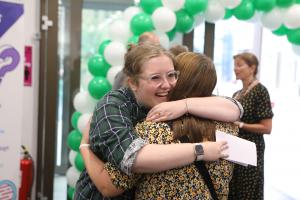 Lots of happy faces here at A Level Results Day 2022! Congrats everybody👏🥳