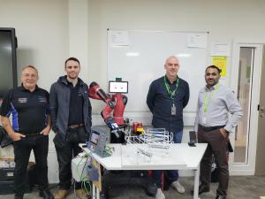 Robot pays a visit to Engineering Students